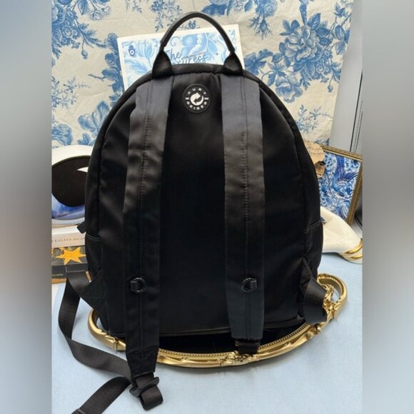 🆕 KURT GEIGER LONDON 🧿 NWOT Recycled Nylon Drench Zip Backpack, Black Nylon - Picture 6 of 16